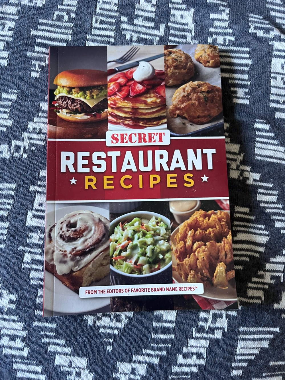 Restaurant Recipes Cookbook - Red Cover